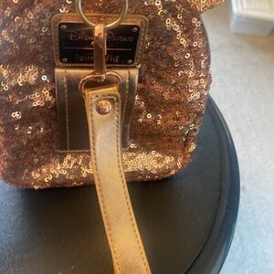COPY - COPY - Disney parks loungefly  Minnie Mouse yellow gold sequin bag